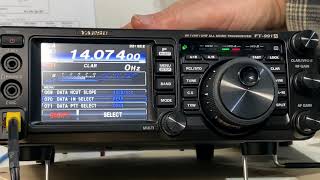 HowTo setup your Yaesu FT991A for the FT8 data mode and WSJTX [upl. by Asila]