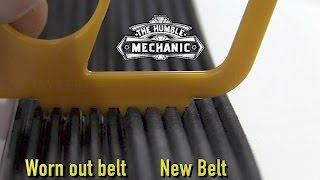 How To Properly Check A Serpentine Belt [upl. by Eltsyrc]