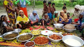 Huge Traditional Food Arrangement For Ramadan Iftar  Ramadan Evening Snacks Prepared For Villagers [upl. by Atteyek]