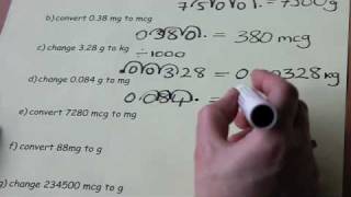 Metric unit conversion 2  exercises [upl. by Eglanteen695]