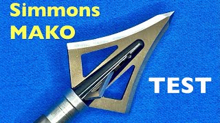 SIMMONS MAKO Broadhead Test [upl. by Hum260]