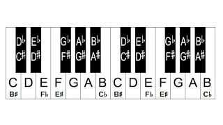 Piano Lesson 4 How To Label Piano Keys Part 4  Enharmonic Equivalents [upl. by Hauser694]