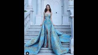 Blue gown design net gown designytshorts bluegown partywearprincess gown designballgowndesign🥰 [upl. by Anyk]