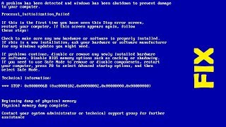 0x0000006B PROCESS1 INITIALIZATION FAILED  a FIX for any Windows operating system [upl. by Masha981]