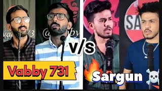 Attitude Shayari ☠️  Vabby😎 vs Sargun Tyagi👿  Vabby Shayari Status🤩  Sargun Tyagi shayari [upl. by Emanuela]