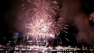 BRISBANE Southbank New Year Eve Fireworks 2023 [upl. by Ciardap794]