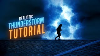 How To Create A Realistic Thunderstorm After Effects Tutorial VFX [upl. by Joell]