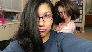 Makeup tutorial on my mom [upl. by Leidba]