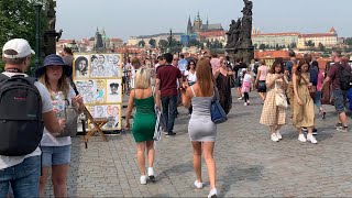 Prague Czech Republic 🇨🇿 walking the streets [upl. by Munmro]