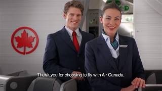 Air Canada Safety Video [upl. by Eladnwahs384]