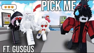 CAZANDO PICK ME GIRLS en ROBLOX ft Gusgus [upl. by Adiene]