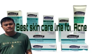 Celeteque Acne Solutions Line My Skin Care Routine [upl. by Giffy]