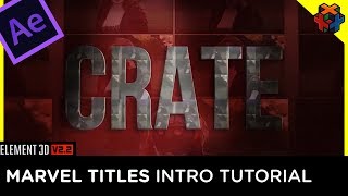 💬 Create the Marvel Studios Intro in After Effects and Element3D [upl. by Sebastian]