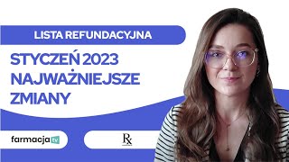 Lista refundacyjna styczeń 2023  najważniejsze zmiany [upl. by Maddock]