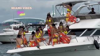 Colombian Girls Boat Party I Miami Boat Vibes [upl. by Ursuline]