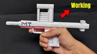 Paper Pistol Gun  How to Make a Paper Pistol Gun With Upper Side Magazine That Shoots Paper Bullets [upl. by Losyram879]