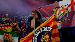 FC BARCELONA FANS  ULTRAS  BOIXOS NOIS  SPAIN [upl. by Nauqel]