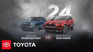 2024 Toyota RAV4 Prime PHEV vs 2024 Kia Sportage PHEV  Toyota [upl. by Franciska10]