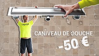 Comment installer un caniveau de douche à litalienne pour moins de 50€ [upl. by Rendrag]