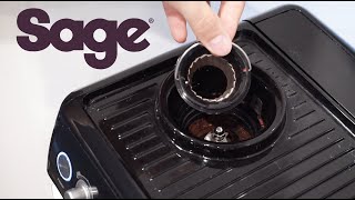 Sage Barista Express  Grinder Cleaning [upl. by Keelby616]