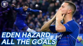 All 110 goals of Eden Hazard with Chelsea shirt [upl. by Ariajay450]