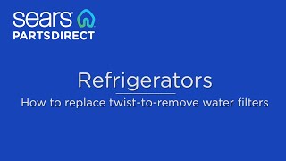 How to replace twisttoremove refrigerator water filters [upl. by Anayra]