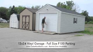 12x24 Garage F150 Parking [upl. by Brewster]