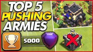 TOP 5 TH9 PUSHING ATTACK STRATEGIES WITHOUT CC  Clash of Clans [upl. by Adnarim]