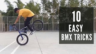 10 EASY BMX TRICKS  THE UNSEEN BMX  BEGINNER TRICKS [upl. by Elem]