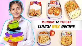 Monday Se Friday Tak LUNCH BOX Recipe  Simple and Easy  CookWithNisha [upl. by Milissa]