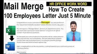 How to Mail Merge Pictures from Excel to Word [upl. by Schroth]