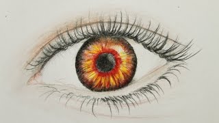 Jak narysować oko  kredki Prismacolor  How to draw an eye [upl. by Hallie]