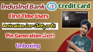 How to active indusind bank credit card and create pin full detailsindusindbank creditcards [upl. by Ssidnak872]