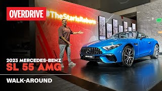 2023 MercedesAMG SL 55 4Matic walkaround review priced at ₹235 crore  OVERDRIVE [upl. by Winny13]