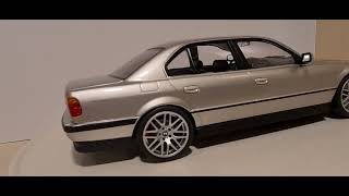 Bmw 740i e38 KKscale 118 modified Rims CSL 19quot and Suspensión Tuning [upl. by Roma]