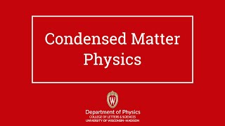 Condensed Matter Physics [upl. by Thamos]