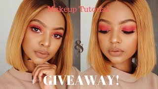 Makeup Tutorial in Xhosa  70K Giveaway  MIHLALI N [upl. by Grath580]