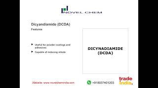 Dicyandiamide DCDA  NOVEL CHEM [upl. by Fricke512]