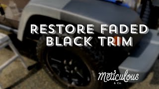 How To Restore Faded Black Trim [upl. by Okimuk716]