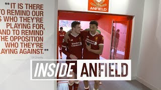 Inside Anfield Liverpool 41 West Ham  Behindthescenes tunnel cam [upl. by Ynohtnakram]