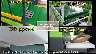 PE Foam Hot Melt Glue Machine  Polyethylene Foam Packaging XPE Cross–linked Foam Inserts Foam Tray [upl. by Gee]