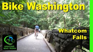 25 Minute Virtual Bike Ride  Whatcom Falls Park  Washington  Indoor Cycling Workout [upl. by Anilehs73]