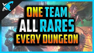 ONE TEAM ALL RARESALL DUNGEONS   Challenge for everyone  RAID Shadow Legends [upl. by Nongim]