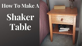 How To Make A Shaker Bedside Table [upl. by Adkins271]