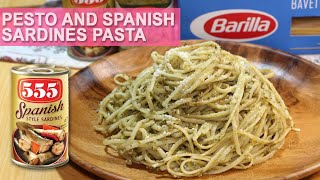 EASIEST PESTO amp SPANISH SARDINES PASTA  HUNGRY MOM COOKING [upl. by Ardnekal859]