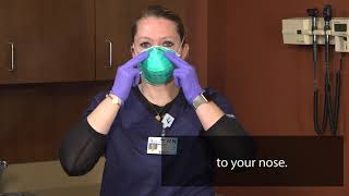 Performing a Seal Check When Donning an N95 Mask [upl. by Power]