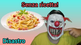 Cucino la Carbonara senza ricetta DISTASTRO [upl. by Ahsasal372]