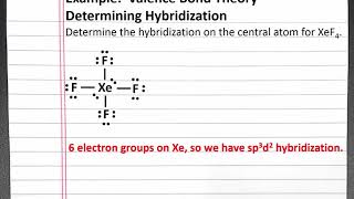 CHEMSITRY 101  Valence Bond Theory Determining Hybridization [upl. by Anined]