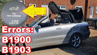 Mercedes SLC  SLK R172 Roof Fault 1 amp Repair [upl. by Osicran113]