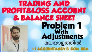 TRADING AND PROFITamp LOSS ACCOUNT AND BALANCE SHEETFINAL ACCOUNTS MALAYALAM1 ACCOUNTANCY MALAYALAM [upl. by Inavoig]